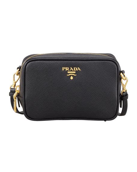 prada saffiano mini crossbody bag black nero|prada saffiano bag small size.